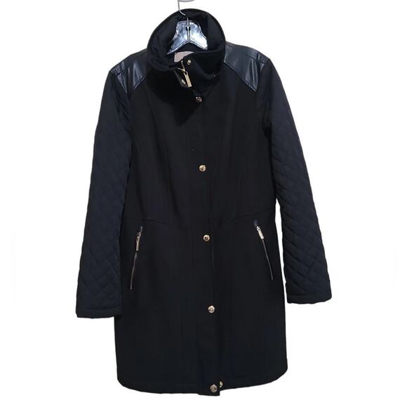 Michael Kors Women's Black Jacket Sz Petite Large - Picture 7 of 10